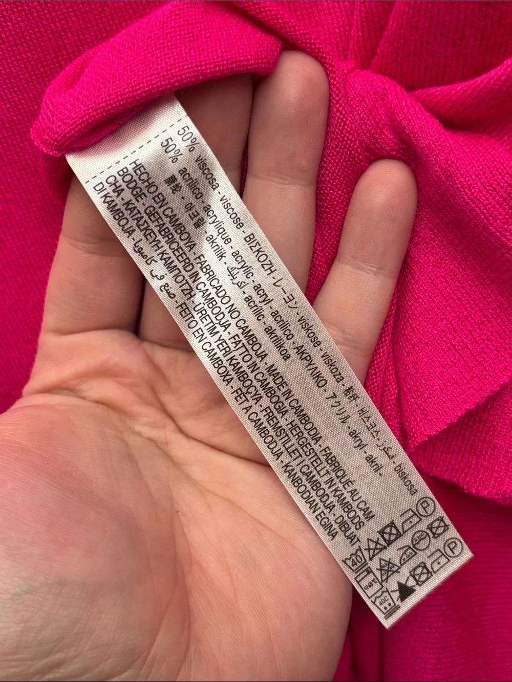 Zara Fuchsia Scoop Neck Lightweight Sweater